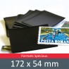 Pochettes double soudure - Lxh:172x54mm (Fond noir)