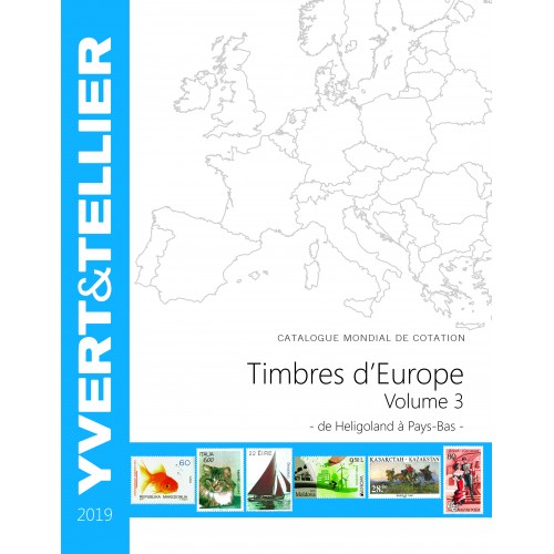 Timbres d'Europe -TOME 2019 - Volume 3 - H à P